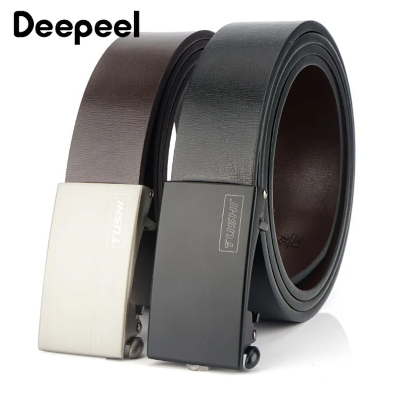 Deepeel 1pc 3.2X110/120/130cm High-quality Designer Belts for Men Toothless Automatic Buckle Second Layer Cowhide Men's Belt
Deepeel 1pc 3.2X110/120/130cm High-quality Designer Belts for Men Toothless Automatic Buckle Second Layer Cowhide Men's Belt