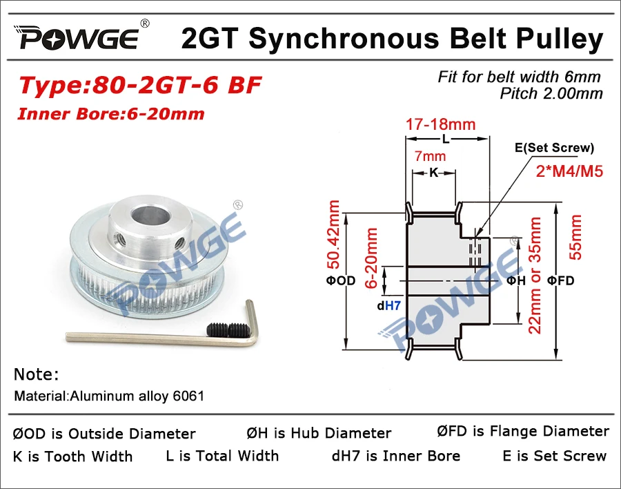 10x gt2 timing pulley 20 teeth bore 5mm 8mm for gt2 synchronous belt 2gt b fi 10x gt2 timing pulley 20 teeth bore 5mm 8mm for gt2 synchronous belt 2gt b fi