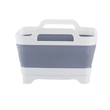 Collapsible Drain Basket Portable PP Dish Tub Basket with Handle For Fruit Vegetables Snacks Drinks Storage 
Collapsible Drain Basket Portable PP Dish Tub Basket with Handle For Fruit Vegetables Snacks Drinks Storage