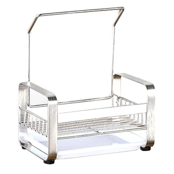 Large Sponge Holder Kitchen Sink Caddy Cleaning Brush Soap Organizer Rack, with Drain Tray
Large Sponge Holder Kitchen Sink Caddy Cleaning Brush Soap Organizer Rack, with Drain Tray