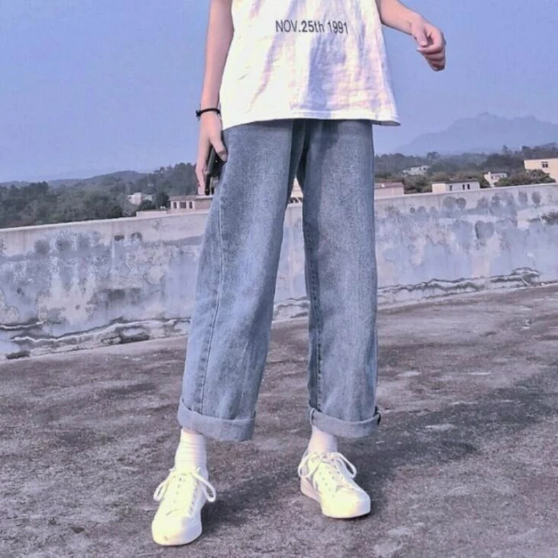 Women Summer Boyfriend Jeans Denim Solid High Waist Loose Casual Straight Korean Streetwear Lady Trouser Vintage Harem Long Pant
Women Summer Boyfriend Jeans Denim Solid High Waist Loose Casual Straight Korean Streetwear Lady Trouser Vintage Harem Long Pant