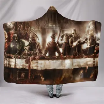 Halloween Hooded Blanket 130*150cm 150*200cm Soft Crystal Velvet Front Hooded Blanket Children And Adult Multifunction Blanket 
Halloween Hooded Blanket 130*150cm 150*200cm Soft Crystal Velvet Front Hooded Blanket Children And Adult Multifunction Blanket