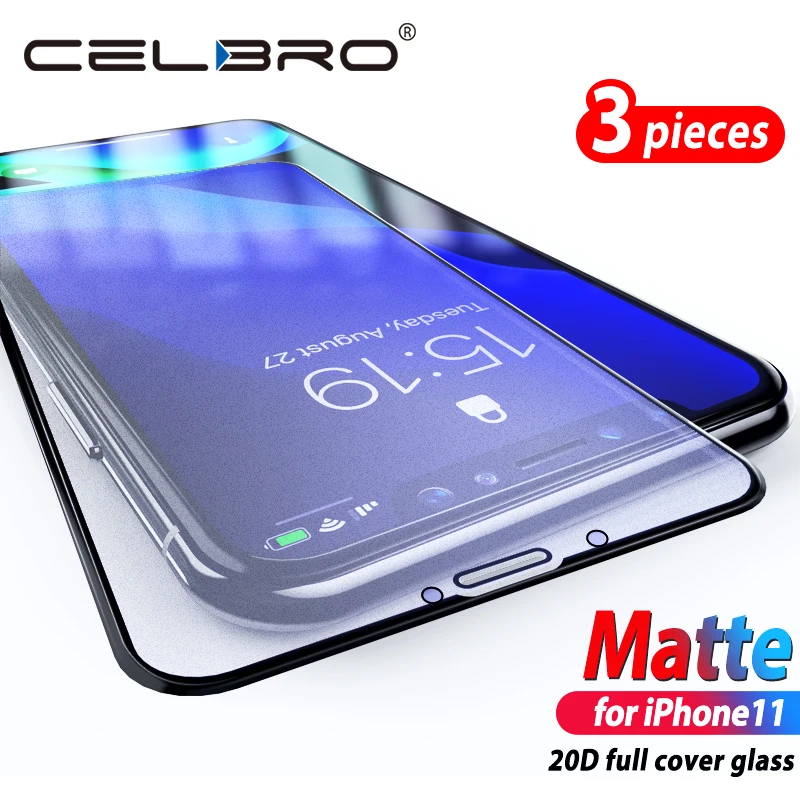 Matte Frosted Full Cover Glass for iPhone 11 pro Max Glass Screen Protector Film Protective Glass for iPhone XR 11pro Max 2019
Matte Frosted Full Cover Glass for iPhone 11 pro Max Glass Screen Protector Film Protective Glass for iPhone XR 11pro Max 2019