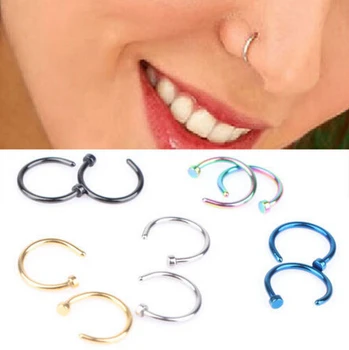 2 Pcs/Lot Fashion Fake Septum Medical Titanium Nose Ring Piercing Body Clip Hoop For Women Girls Septum Jewelry Gift
2 Pcs/Lot Fashion Fake Septum Medical Titanium Nose Ring Piercing Body Clip Hoop For Women Girls Septum Jewelry Gift