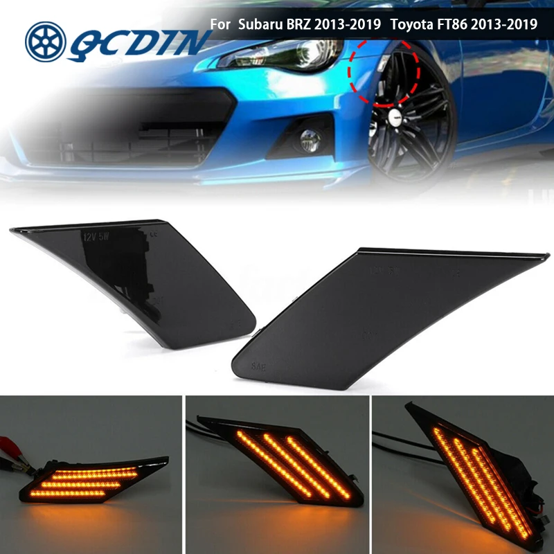 QCDIN For Scion FR-S LED Side Marker Light Turn Signal Light Adapter Signal Light For Subaru BRZ Toyota FT86 2013-2019
QCDIN For Scion FR-S LED Side Marker Light Turn Signal Light Adapter Signal Light For Subaru BRZ Toyota FT86 2013-2019