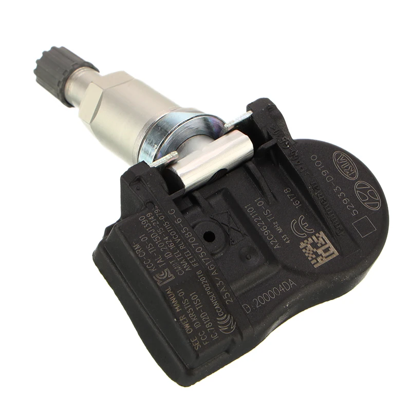TPMS 52933-D9100 433Mhz Tire Pressure Monitor Sensor For Kia NIRO SPORTAGE 17-19 SORENTO 18-19 GENESIS G90 17-18 HYUNDAI 2018
TPMS 52933-D9100 433Mhz Tire Pressure Monitor Sensor For Kia NIRO SPORTAGE 17-19 SORENTO 18-19 GENESIS G90 17-18 HYUNDAI 2018