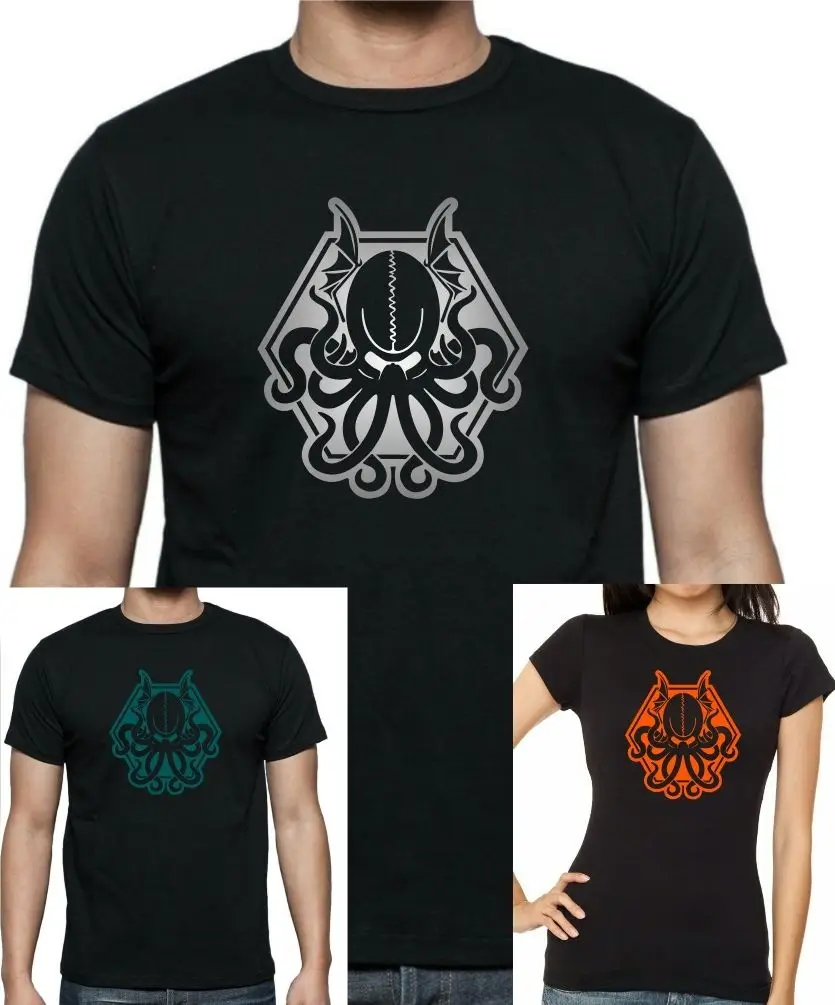 Мужская и женская футболка в стиле CTHULHU. .. Доступная Повседневная pride модная