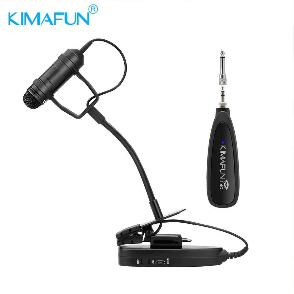 KIMAFUN 2.4G Mini Wireless professional Instrument Microphone System Receiver&Transmitter for Saxophone, Trumpet
KIMAFUN 2.4G Mini Wireless professional Instrument Microphone System Receiver&Transmitter for Saxophone, Trumpet