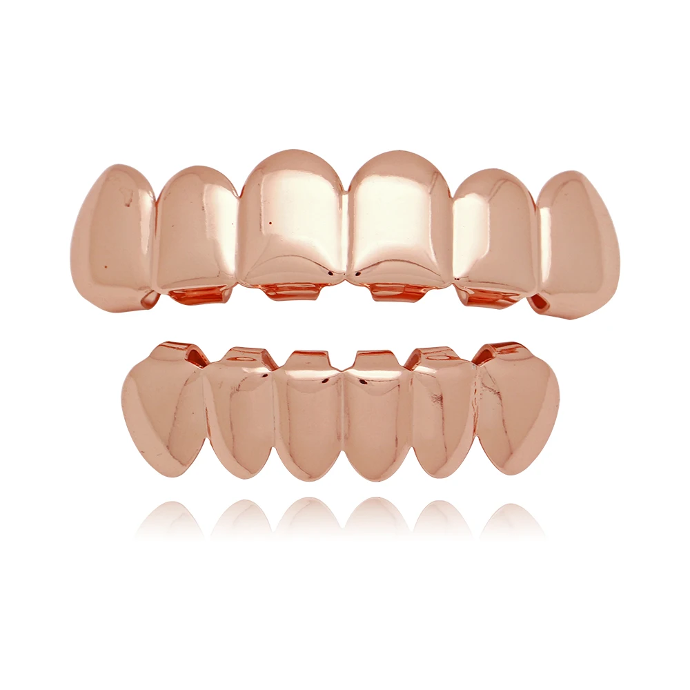 Набор золотых зубных коронок в стиле хип хоп верхние и нижние Зубные коронки панк