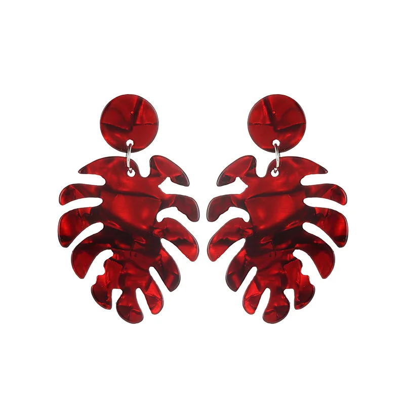 Europe and America Leaves Hoop Earrings Multi-Color Acetate Sheet Circular Leaves Earrings Women Jewelry 2019
Europe and America Leaves Hoop Earrings Multi-Color Acetate Sheet Circular Leaves Earrings Women Jewelry 2019