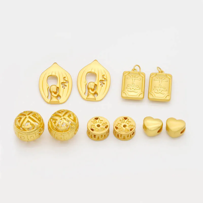 10pcs Antique Alluvial Gold Color Heart Wish Lucky Amulet Spacer Beads Pendant Charms Handmade Brass for DIY Bracelet Making
10pcs Antique Alluvial Gold Color Heart Wish Lucky Amulet Spacer Beads Pendant Charms Handmade Brass for DIY Bracelet Making