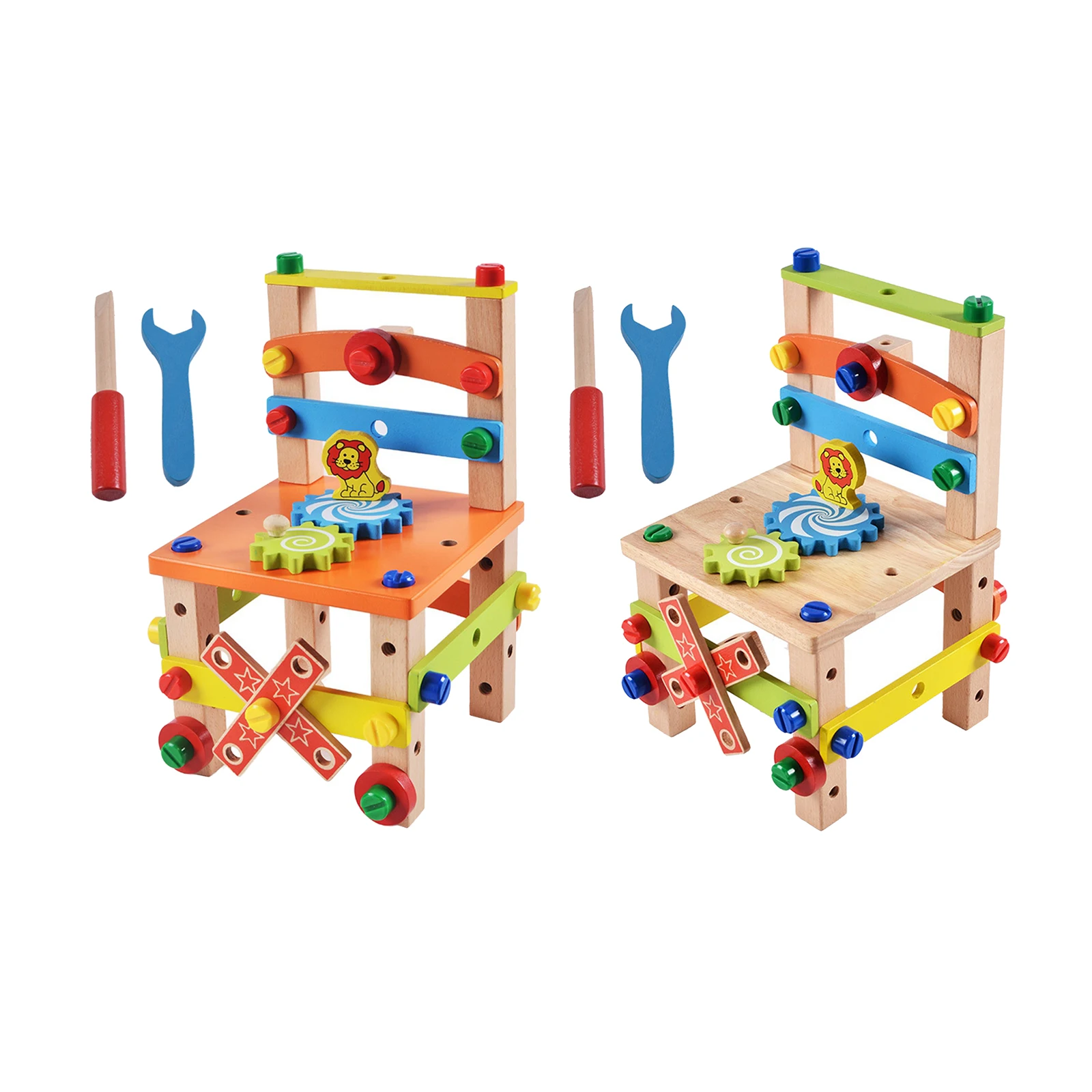 Build Your Chair Montessori Toys, Chair Disassembly Toy Set Puzzle Blocks for Kids Build Your Chair Montessori Toys, Chair Disassembly Toy Set Puzzle Blocks for Kids
