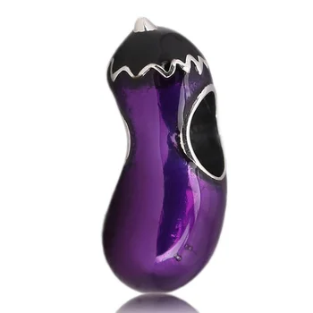 New 925 Sterling Silver Bead Charm Purple Enamel Cute Eggplant Beads Fit Pandora Bracelet Bangle DIY Jewelry
New 925 Sterling Silver Bead Charm Purple Enamel Cute Eggplant Beads Fit Pandora Bracelet Bangle DIY Jewelry