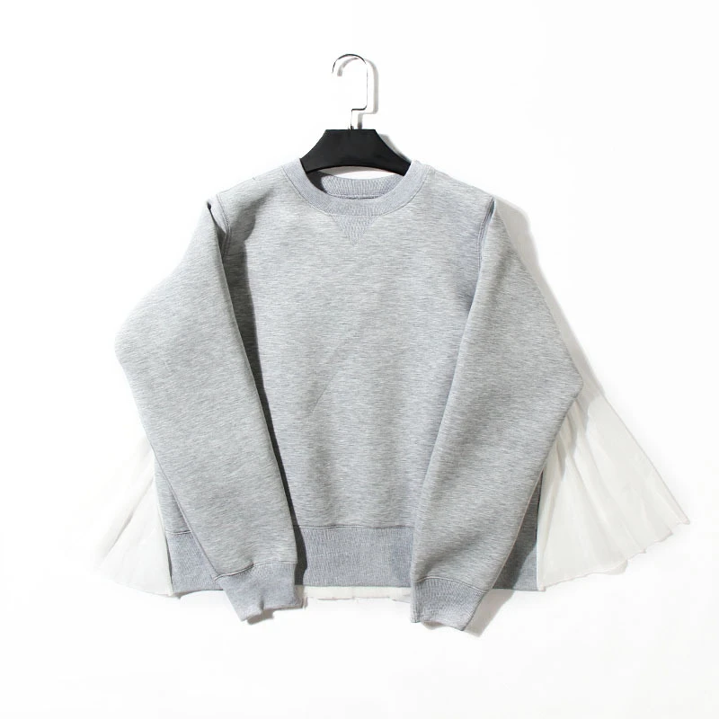 Star with the same fleece 2020 tide brand back A swing umbrella folds stitching new silhouette pullover long sleeve fleece women
Star with the same fleece 2020 tide brand back A swing umbrella folds stitching new silhouette pullover long sleeve fleece women