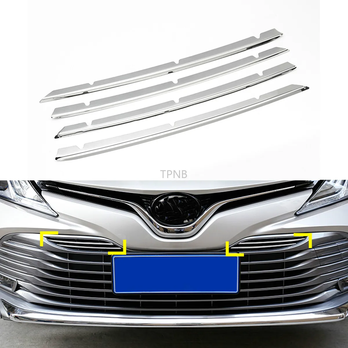 Для Toyota Camry 2018 Передняя сетка решетка из нержавеющей стали отделочная полоса наклейка молдинг автомобильный Стайлинг Аксессуары 4 шт./компл.
Для Toyota Camry 2018 Передняя сетка решетка из нержавеющей стали отделочная полоса наклейка молдинг автомобильный Стайлинг Аксессуары 4 шт./компл.