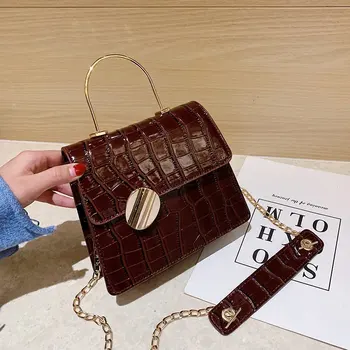 Fashion Stone Pattern Bags For Women 2020 Mini Chain PU Leather Shoulder Bags Designer Luxury Metal Hand Bag Female Travel Bags 
Fashion Stone Pattern Bags For Women 2020 Mini Chain PU Leather Shoulder Bags Designer Luxury Metal Hand Bag Female Travel Bags