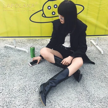 LAPOLAKA 2020 plus Size 43 Autumn Winter Fashion Design Slip On Western 100% Genuine Leather Cow Skin Boots Female Shoes Woman
LAPOLAKA 2020 plus Size 43 Autumn Winter Fashion Design Slip On Western 100% Genuine Leather Cow Skin Boots Female Shoes Woman