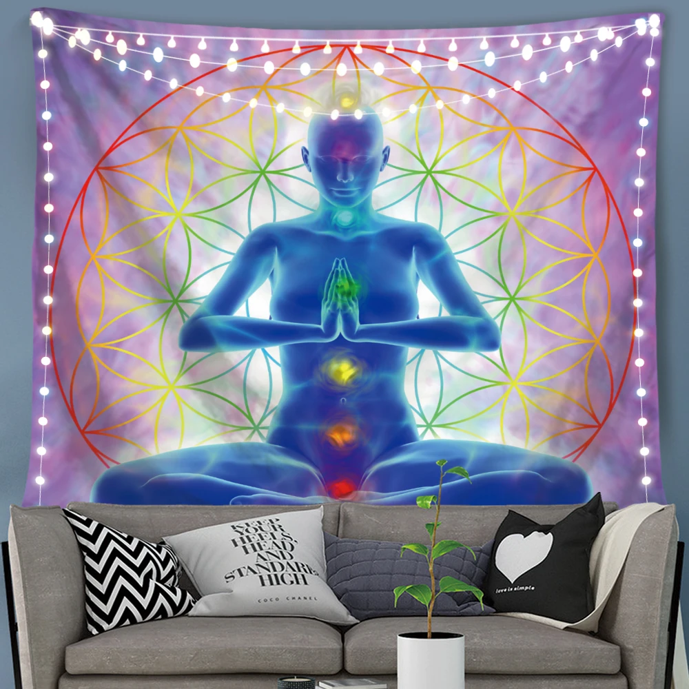 Silstar Tex Indian Buddha 7 Chakra Tapestry Witchcraft Supplies Wall Cloth Tapestries Home Decorative Size Tapestry
Silstar Tex Indian Buddha 7 Chakra Tapestry Witchcraft Supplies Wall Cloth Tapestries Home Decorative Size Tapestry