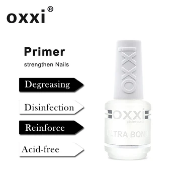 OXXI Latest 15ml Primer for Nails Semi-permanent uv Varnish Gel Nail Polish Manicure Acid free Ultrabond Rubber Base Top Gel lak
OXXI Latest 15ml Primer for Nails Semi-permanent uv Varnish Gel Nail Polish Manicure Acid free Ultrabond Rubber Base Top Gel lak