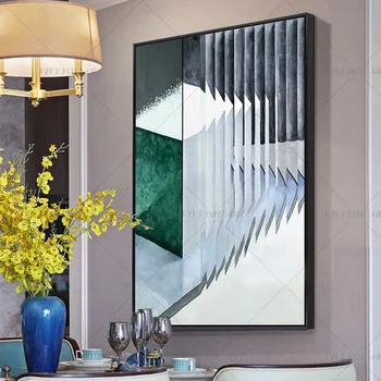 Fashion 100% Handmade Abstract Green Square Line Oil Painting for Living Room Modern Painting wall decor picture art Gift 
Fashion 100% Handmade Abstract Green Square Line Oil Painting for Living Room Modern Painting wall decor picture art Gift