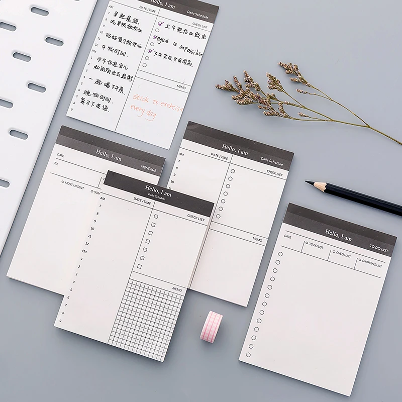 New Arrival 52 Sheets Business Memo Pad Planner Notepad Daily To Do It Study Schedule Plan Paperlaria School Office Stationery
New Arrival 52 Sheets Business Memo Pad Planner Notepad Daily To Do It Study Schedule Plan Paperlaria School Office Stationery