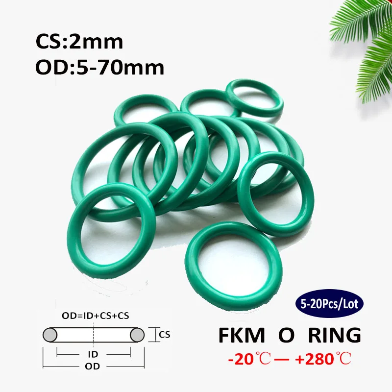 10PCS Wire Dia 2mm OD8-70mm Green FKM Fluorine Rubber O Ring Waterproof High Temperature Resistant Sealing Ring
10PCS Wire Dia 2mm OD8-70mm Green FKM Fluorine Rubber O Ring Waterproof High Temperature Resistant Sealing Ring