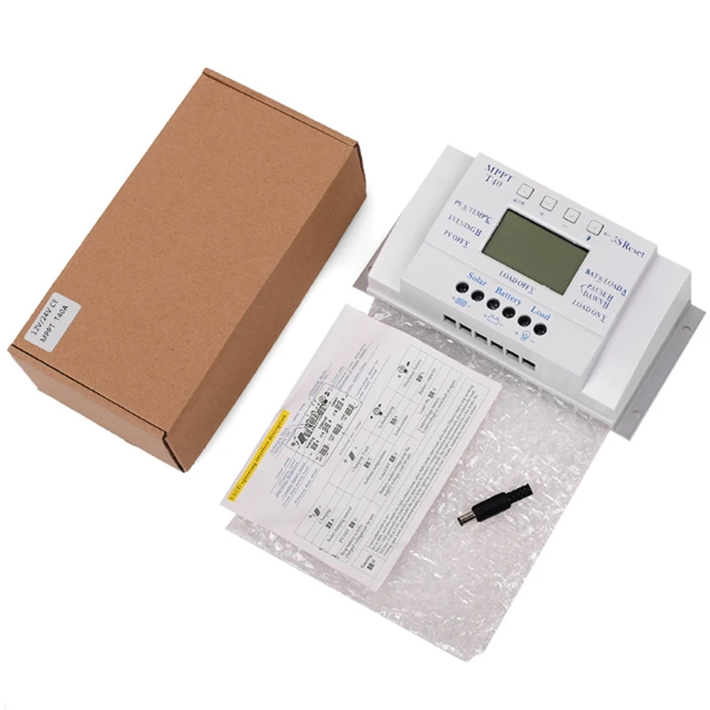 MPPT T40 40A Solar Charge Regulator 12V 24V Auto LCD Display Controller with Load Dual Timer Control for Street Light System
MPPT T40 40A Solar Charge Regulator 12V 24V Auto LCD Display Controller with Load Dual Timer Control for Street Light System