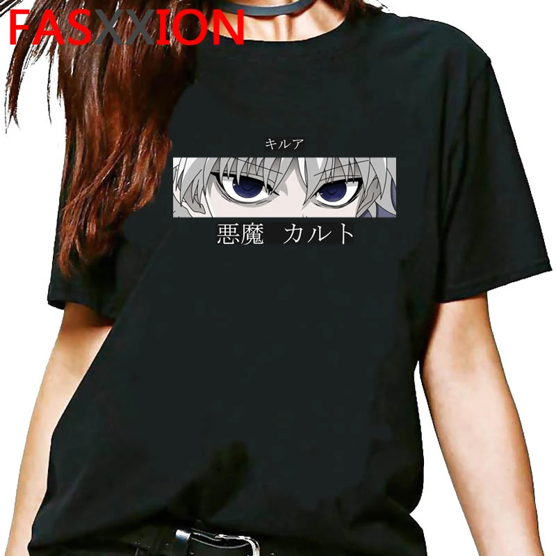 Hunter x hunter killua zoldyck kurapika hxh летний топ для мужчин винтажная одежда пары большого