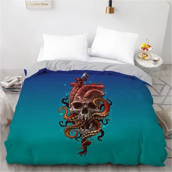 3D Printed Custom Design Duvet Cover Quilt Comforter Blanket Case Covers Bedding Set Octopus Skull Simple 265*230 Home Textile
3D Printed Custom Design Duvet Cover Quilt Comforter Blanket Case Covers Bedding Set Octopus Skull Simple 265*230 Home Textile