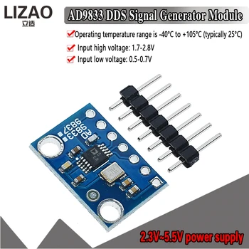 AD9833 Programmable Microprocessors Serial Interface Module Sine Square Wave DDS Signal Generator Module 9833
AD9833 Programmable Microprocessors Serial Interface Module Sine Square Wave DDS Signal Generator Module 9833
