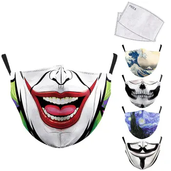 Clown Smile 3D Painting Mouth Mask Reusable Protective PM2.5 Filter Paper Mask Anti Dust Face Mask Bacteria Windproof Flu Masks
Clown Smile 3D Painting Mouth Mask Reusable Protective PM2.5 Filter Paper Mask Anti Dust Face Mask Bacteria Windproof Flu Masks