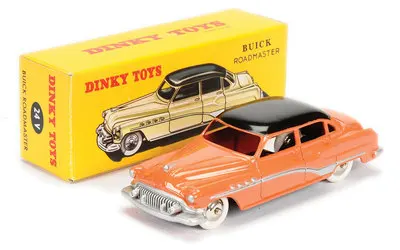 DINKY 1:43 BUI CKY ROADMASTER оранжевая модель автомобиля из сплава металлические литые