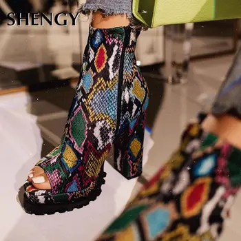 2020 SHENGY Nightclub Serpentine Platform High Heels Women Fashion High Heels 12cm Heels Platform Sandals Party Wedding Shoes
2020 SHENGY Nightclub Serpentine Platform High Heels Women Fashion High Heels 12cm Heels Platform Sandals Party Wedding Shoes