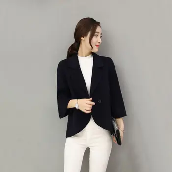Women Woolen Coat Thick Solid Color Long Sleeve ladies Jacket Fashion Office Lady Work Small Suit Short Coat
Women Woolen Coat Thick Solid Color Long Sleeve ladies Jacket Fashion Office Lady Work Small Suit Short Coat