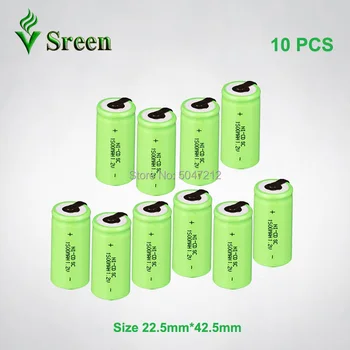 1500mAh 1.2V SC NI-CD Rechargeable Battery Cell DIY to Subc Rechargeable Battery Packs Electronic Accumulator with Nickel Sheet
1500mAh 1.2V SC NI-CD Rechargeable Battery Cell DIY to Subc Rechargeable Battery Packs Electronic Accumulator with Nickel Sheet
