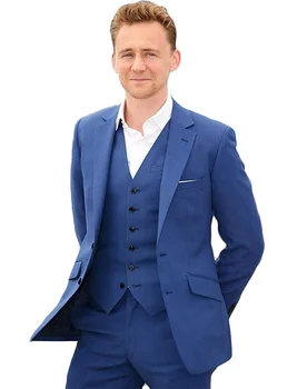 Mens Suit Blue Groom Tuxedos 3 Pieces Formal Notch Lapel Business Groomsme Blazer For Wedding Prom (Blazer+vest+Pants)
Mens Suit Blue Groom Tuxedos 3 Pieces Formal Notch Lapel Business Groomsme Blazer For Wedding Prom (Blazer+vest+Pants)