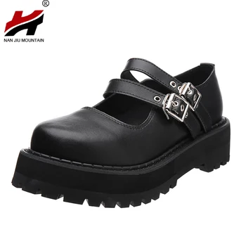 NAN JIU MOUNTAIN 2021 Women's Shoes Autumn Single Shoes Genuine Leather Mid Heel Round Head Buckle Fashion Plus Size 40
NAN JIU MOUNTAIN 2021 Women's Shoes Autumn Single Shoes Genuine Leather Mid Heel Round Head Buckle Fashion Plus Size 40