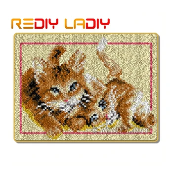 Latch Hook Rug Kits Make Your Own Rug Two Cats Crocheting Cushion Mat DIY Carpet Rug Acrylic Yarn Printed Canvas Hobby & Crafts
Latch Hook Rug Kits Make Your Own Rug Two Cats Crocheting Cushion Mat DIY Carpet Rug Acrylic Yarn Printed Canvas Hobby & Crafts