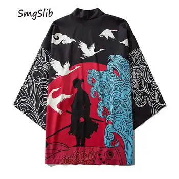 2020 Japanese Samurai Flying Cranes Printed Kimono Cardigan Shirts Jackets Streetwear Hip Hop Casual Open Front Coat Tops
2020 Japanese Samurai Flying Cranes Printed Kimono Cardigan Shirts Jackets Streetwear Hip Hop Casual Open Front Coat Tops