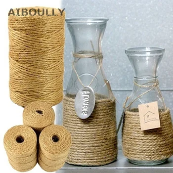 DIY Jute Twine 100M Natural Sisal 2mm Rustic Tags Wrap Wedding Decoration Crafts Twisted Rope String Cord Events Party Supplies 
DIY Jute Twine 100M Natural Sisal 2mm Rustic Tags Wrap Wedding Decoration Crafts Twisted Rope String Cord Events Party Supplies