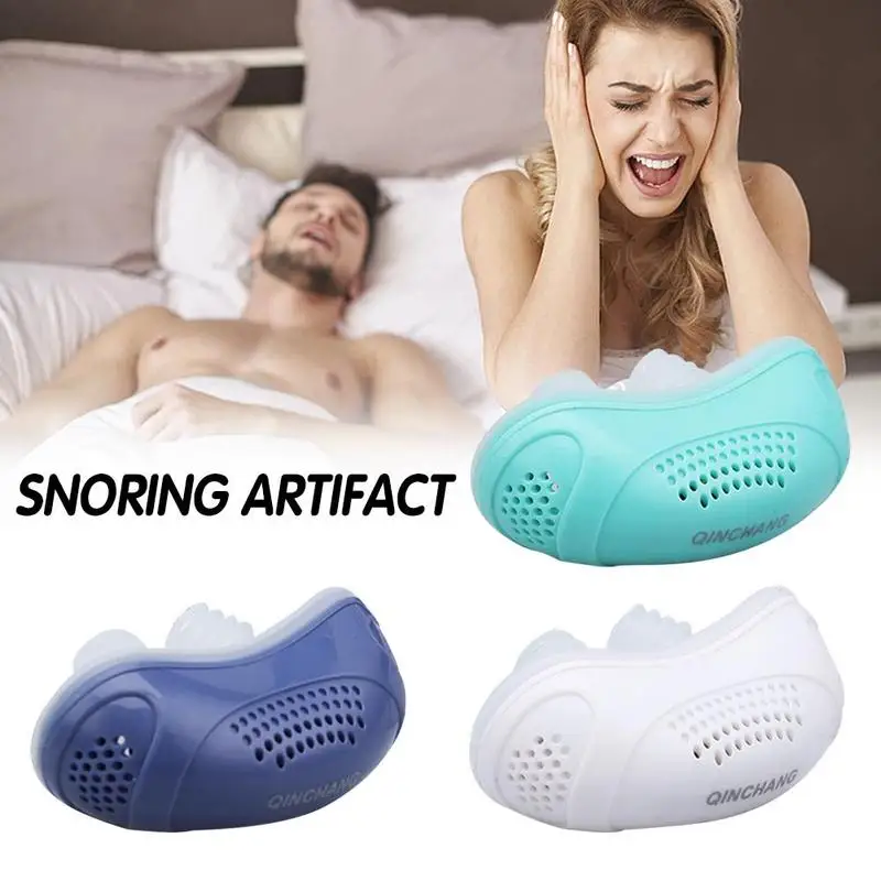 

Electric Silicone Anti Snore Nose Clip Nose Stopping Breathing Apparatus Guard Sleeping Aid Mini Snoring Device Relieve Snoring
