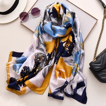 Fashion Silk Scarf for Women Spring Summer Foulard Pashmina Scarves Lady Shawls Wraps Beach Cover Bandana 2020 New Design
Fashion Silk Scarf for Women Spring Summer Foulard Pashmina Scarves Lady Shawls Wraps Beach Cover Bandana 2020 New Design