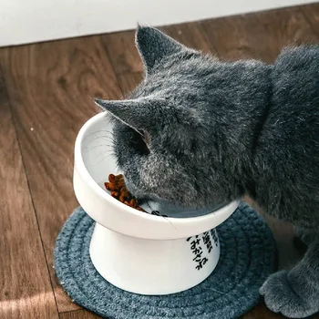 Non-slip Ceramic Cat Bowl Feeder with Raised Stand Bone China Cervical Protect Food Water Cat Bowl Ceramic Small Dog Pet Supply
Non-slip Ceramic Cat Bowl Feeder with Raised Stand Bone China Cervical Protect Food Water Cat Bowl Ceramic Small Dog Pet Supply