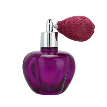 80ml Glass Empty Refillable Perfume Bottle Bulb Perfume Bottle Sprayer Purple Fashion 
80ml Glass Empty Refillable Perfume Bottle Bulb Perfume Bottle Sprayer Purple Fashion