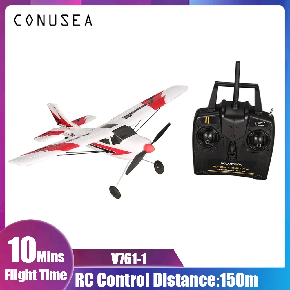 RC Aircraft Plane VOLANTEX V761-1 2.4Ghz 3CH Mini Trainstar 6-Axis Remote Control Fixed Wing Drone Plane RTF for Kids Gift
RC Aircraft Plane VOLANTEX V761-1 2.4Ghz 3CH Mini Trainstar 6-Axis Remote Control Fixed Wing Drone Plane RTF for Kids Gift