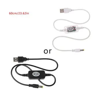 USB 5V To DC 12V 5.5x2.1mm Step Up Cable Power Boost Line For Router LED Strip 35EA
USB 5V To DC 12V 5.5x2.1mm Step Up Cable Power Boost Line For Router LED Strip 35EA