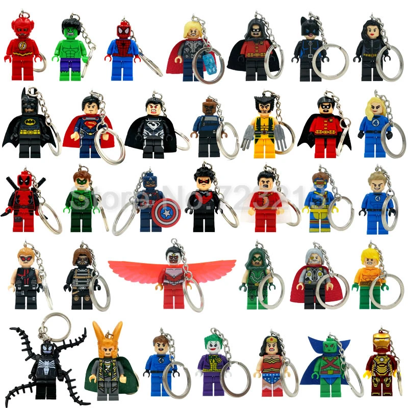 Marvel Super Hero Keychain Figure Superman Ultron Mr Fantastic Cyclops Arrow The Falcon Key Ring Blocks Toys Dropshipping
Marvel Super Hero Keychain Figure Superman Ultron Mr Fantastic Cyclops Arrow The Falcon Key Ring Blocks Toys Dropshipping