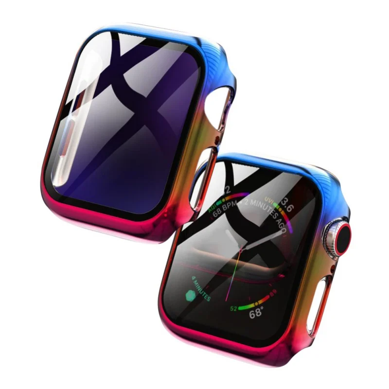 PC Plating Frame Tempered Film All-in-one Protective Case For Apple Watch Series 1/2/3/4/5/6/SE Hard PC Shockproof 38/40/42/44mm
PC Plating Frame Tempered Film All-in-one Protective Case For Apple Watch Series 1/2/3/4/5/6/SE Hard PC Shockproof 38/40/42/44mm