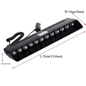 12-LED Car Front Windshield Emergency Strobe Flash Light Bar Sucker Warning Lamp 360 Degrees Adjustable
12-LED Car Front Windshield Emergency Strobe Flash Light Bar Sucker Warning Lamp 360 Degrees Adjustable