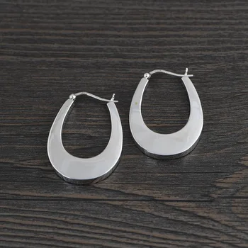 FNJ New Fashion Hoop Earrings 925 Silver Original Pure S925 Sterling Silver Earring for Women Jewelry Big Statement
FNJ New Fashion Hoop Earrings 925 Silver Original Pure S925 Sterling Silver Earring for Women Jewelry Big Statement